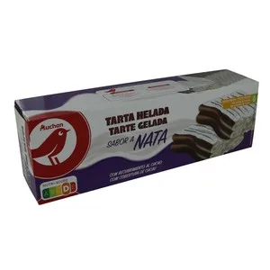 Auchan Tarta Helada de Nata Recubierta de Cacao 525 G. Producto Alcampo