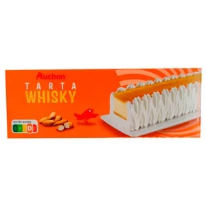 Auchan Tarta Helada Rectangular al Whisky 1 L. Producto Alcampo 1000 ML