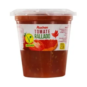 Auchan Tomate Rallado Natural 230 G Producto Alcampo.