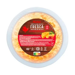Auchan Tortilla de Patata Fresca con Chorizo 600 G Producto Alcampo.