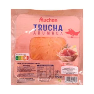 Auchan Trucha Ahumada en Lonchas 100 G. Producto Alcampo