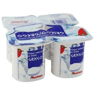 Auchan Yogur Griego Sabor Natural 4 X 125 G. Producto Alcampo 500 G