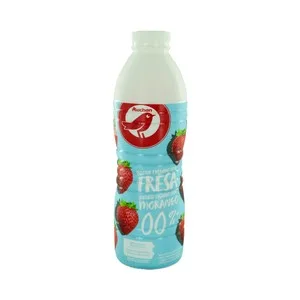 Auchan Yogur Líquido Desnatado sin Azúcares Añadidos con Sabor a Fresa 1 L Producto Alcampo. 1000 G