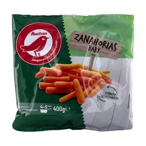 Auchan Zanahorias Baby Enteras y Limpias 400 G. Producto Alcampo