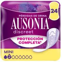 Compresa Mini Ausonia Discreet, Paquete 24 Uds
