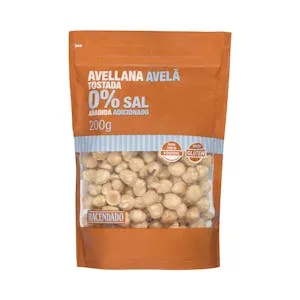 Avellana Tostada Hacendado 0% Sal Añadida 0.2 KG