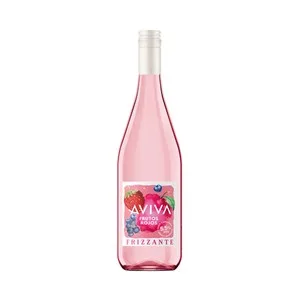 Aviva Vino Rosado Frizzante Aromatizado con Frutos Rojos y bajo Contenido en Alcohol (5.5%) Botella 75 Cl.