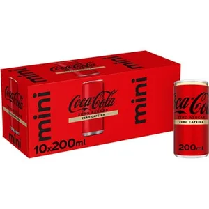 Azúcar Zero Cafeína Refresco de Cola Mini Pack 10 Coca-cola Zero