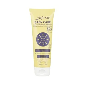 E'lifexir Baby Care Crema Solar para Bebés con Factor de Protección 50+ (muy Alto)  100 Ml.
