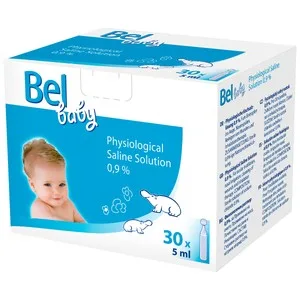 BEL Baby Solución Salina Fisiológica al 0.9% en Prácticos Envases Individuales 30 X 5 Ml. 150 ML