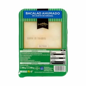 Bacalao Ahumado Hacendado en Aceite de Girasol 0.11 KG