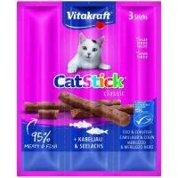 Stick de Bacalao-atún Vitakraft Catstick, sobre 18 G