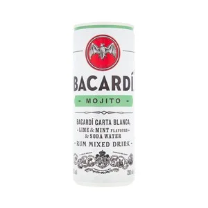 Bacardi Combinado Bacardí Carta Blanca Mojito Lata de 25 Cl. 250 ML