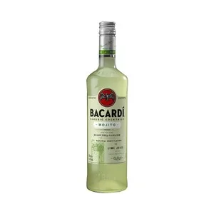 Bacardi Preparado de Mojito con Ron Bacardi Carta Blanca, Menta Natural y Zumo de Lima Botella de 70 Cl. 700 ML