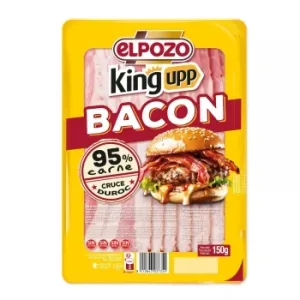 Bacón Cocido Ahumado en Lonchas King Upp Elpozo sin Gluten y sin Lactosa 150 G