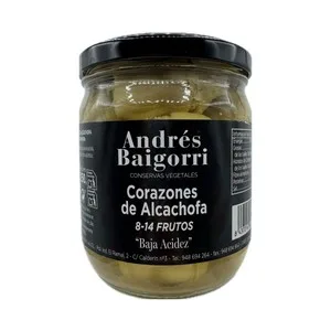 Baigorri Corazones de Alcachofa 8/14 Frutos, Baja Acidez 250g 250 G