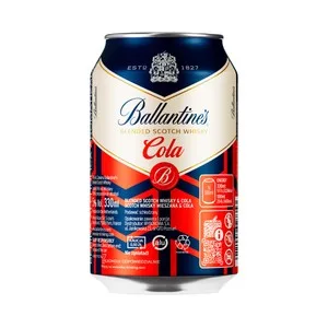 Ballantines Combinado de Whisky Escoces con Cola Lata 33 Cl. 330 ML