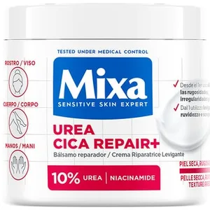 Bálsamo Corporal Reparador Urea Cica Repair+ con Urea y Niacinamida para Piel Muy Seca y Rugosa Mixa