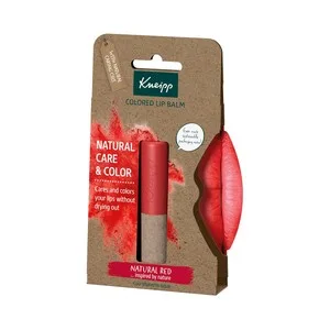 Kneipp Balsamo Labial Hidratante con Color, Tono Natural Red.