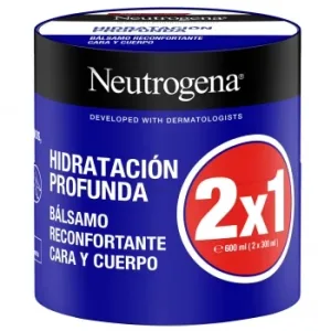 Bálsamo Reconfortante Cara y Cuello Hidratación Profunda Neutrogena 2 Unidades de 300 Ml.