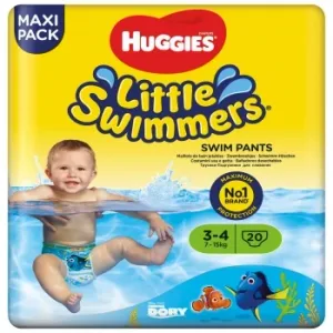 Bañador Pañal Desechable Huggies Little Swimmers T3-4 (7 Kg-15 Kg) 20 Ud.