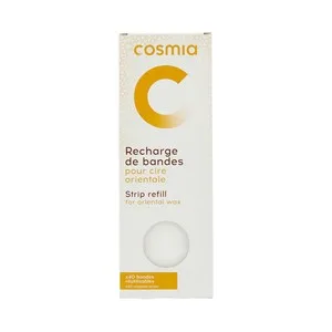 Cosmia Bandas Depilatorias Reutilizables para Cera Oriental 40 Uds.