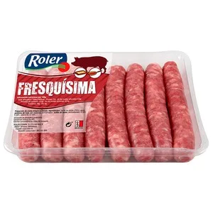 Bandeja con Longanizas (salchichas) Blancas y Frescas de Cerdo, Elaboradas sin Gluten Roler 8 Uds. 320 G