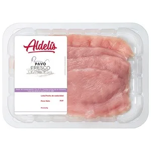 Aldelís Bandeja con Pechuga de Pavo Fileteada. 375 G