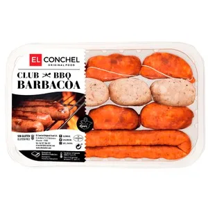 Bandeja con Preparado para Barbacoa Elaborado sin Gluten el Conchel 350 G 400 G