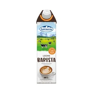 Central Lechera Asturiana Barista Leche de Vaca Extra Cremosa, Especial Café 1 L. 1000 ML