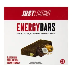 Just Loading Baritas Energética con Coco y Nueces Just Loding 3 X 40 G.