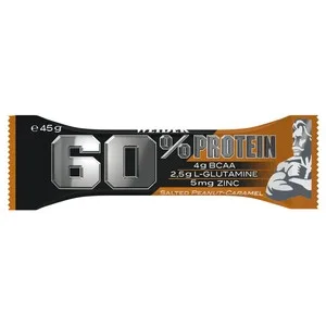 Barrita 60% Proteina Recubierto de Cacao con Sabor a Caramelo con Cacahuete Weider 45 G.