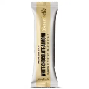 Barrita Alta en Proteínias Bañadas en Chocolate Blanco con Almendras Barebells 55 G.