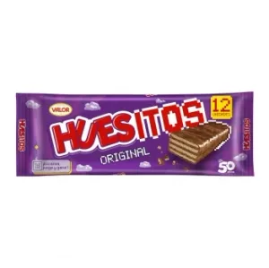 Barrita de Barquillo Cubierta de Chocolate Huesitos Valor 12 Ud.
