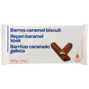 Barrita de Chocolate con Galleta y Caramelo 290 G.