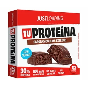 Justloading Barrita de Chocolate Extremo 3 X 30 Gr.