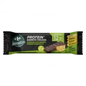 Barrita de Chocolate Negro Sabor Naranja Carrefour Sensation 40 G.