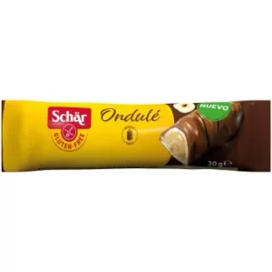 Barrita de Crema de Avellanas Cubiertas de Chocolate con Leche Schär sin Gluten 30 G.