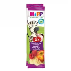 Barrita de Fruta de Manzana y Frutos Rojos con Cereales Ecológico Hipp Biológico 2 Ud.