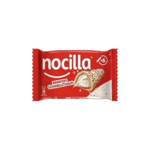 Barrita de Galleta Rellena Cookies & Cream Nocilla Pack 6 Unidades de 21,5 G.