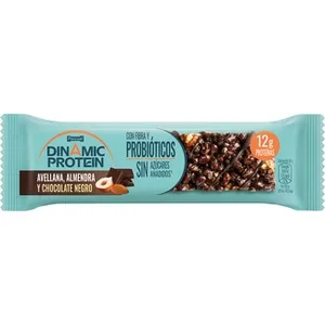 Barrita de Proteínas de Chocolate Negro con Frutos Secos y Probióticos sin Azúcares Añadidos Dinamic Protein Pascual 50 G