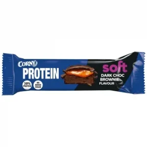 Barrita Proteíca de Chocolate Negro y Brownie Corny sin Azúcar Añadido 45 G.