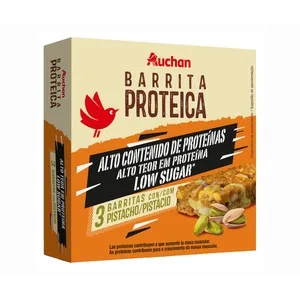 Producto Alcampo Barrita Proteica de Pistacho 3 Uds.105 Gr.