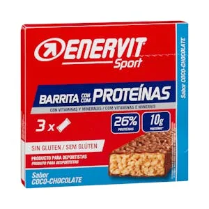 Barritas con Proteínas Sabor Coco y Chocolate Enervit Sport 0.12 KG