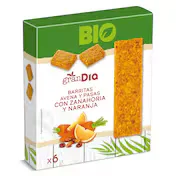 Barritas de Avena y Pasas con Zanahoria y Naranja Gran Dia 138 G