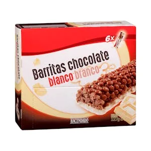 Barritas de Cereales y Chocolate Blanco Hacendado 0.127 KG