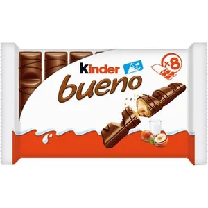 Barritas de Chocolate con Leche y Avellanas Pack 8 X 2 Barritas Kinder Bueno