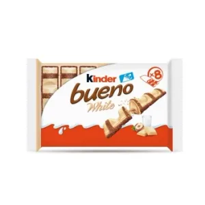Barritas de Chocolate con Leche y Crema de Avellanas White Kinder Bueno 312 G.