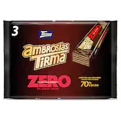 Barritas de Barquillo de Chocolate Zero Ambrosías Tirma Bolsa 65 G