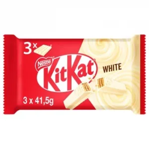 Barritas de Galleta Crujiente Cubiertas de Chocolate Blanco Nestlé Kit Kat White Pack de 3 Unidades de 41,5 G.